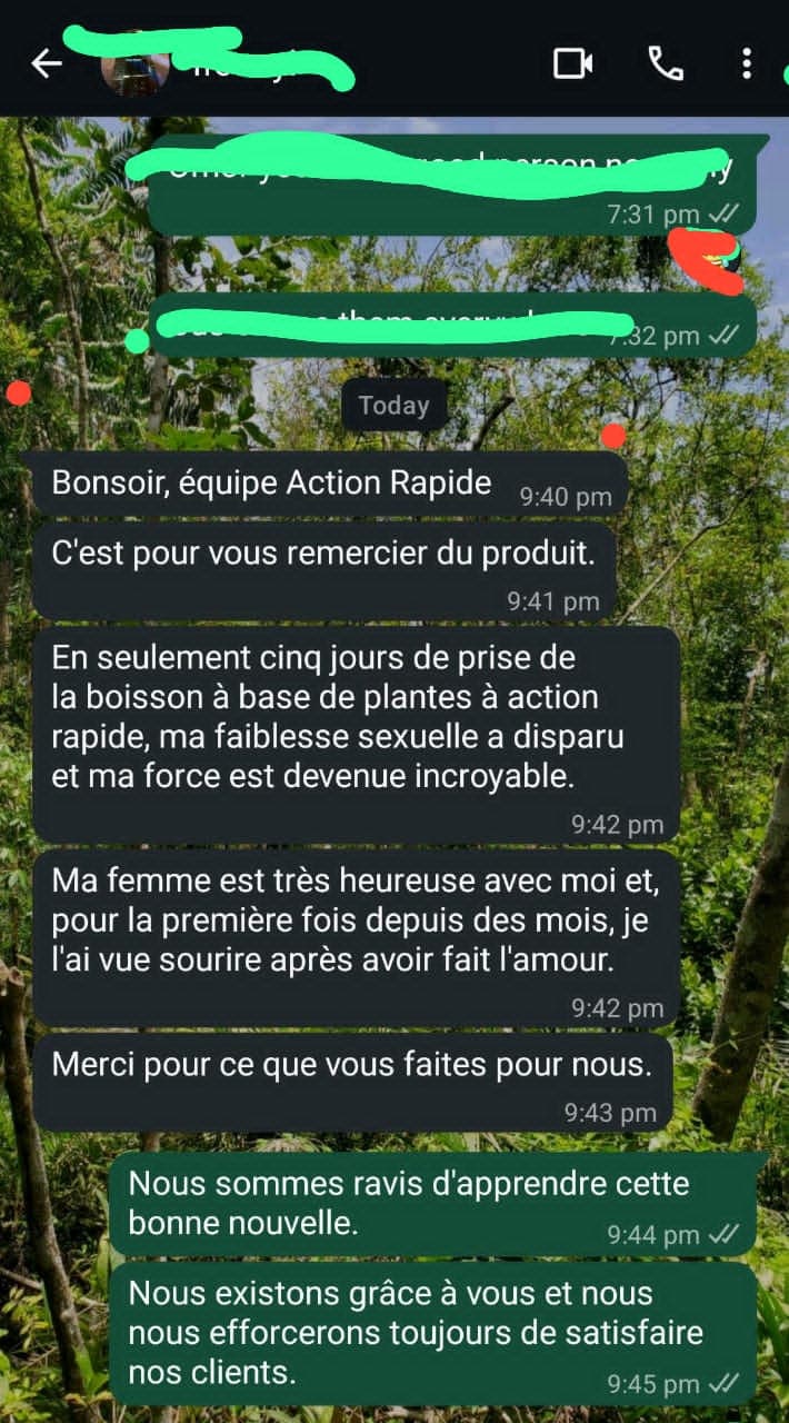 Résultats client Action Rapide